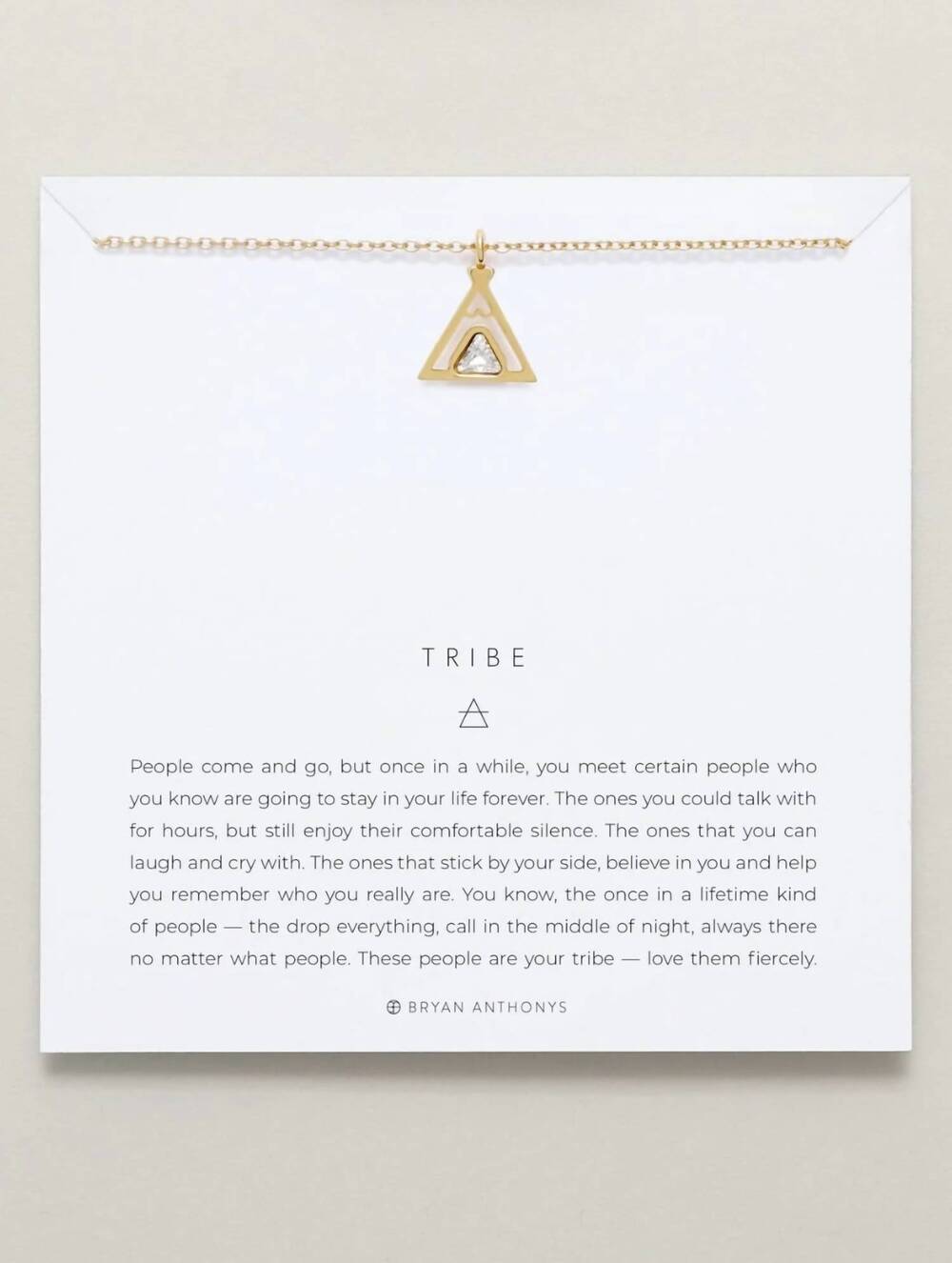 NEW BRYAN ANTHONYS tribe friendship necklace in gold